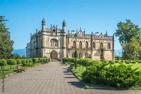 Dadiani Palace located inside a park in Zugdidi, Georgia Stock Photo | Adobe Stock