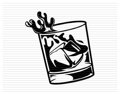 Whisky Glass Whiskey Glass Whiskey Glass Svg Whiskey Glass Clipart Falling Whiskey Glass Whiskey ...