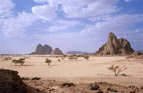 Rocky landscape of northern Niger, 2005. - Stock Photo - Dissolve