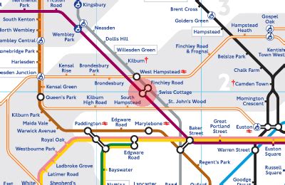 Finchley Road station map - London Underground Tube