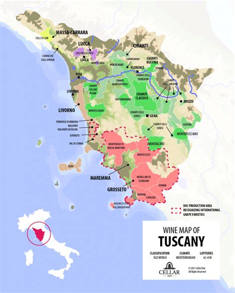 Tuscany Map