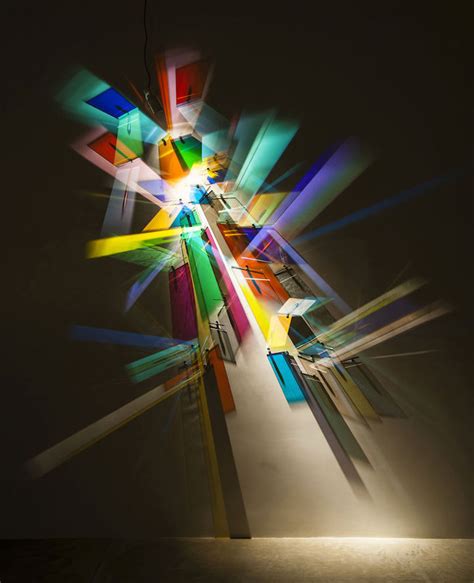 Artist Creates Prismatic "Paintings" on Museum Walls with Refracted Light