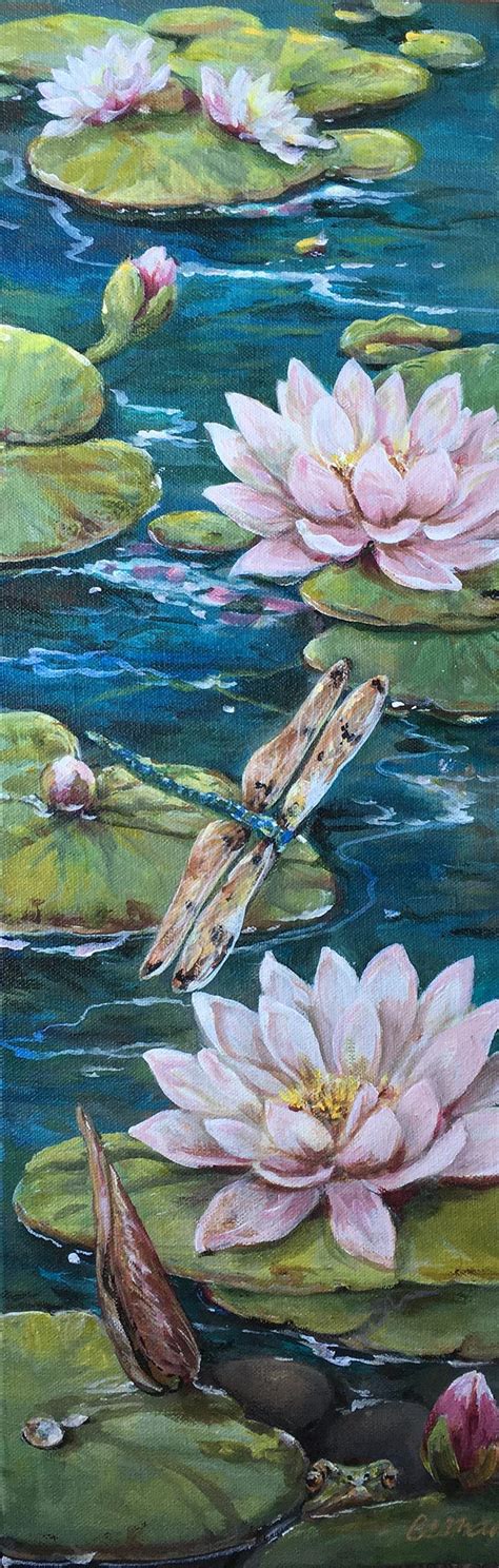 Lily Pad Painting at PaintingValley.com | Explore collection of Lily Pad Painting