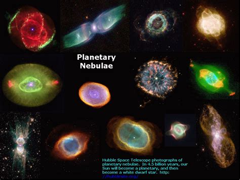 Types of planetary nebulae