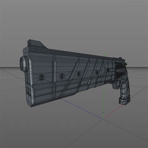 Sci-fi Handgun 3D Model $5 - .c4d - Free3D