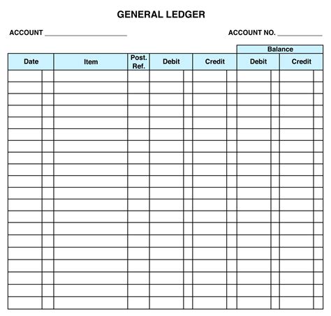 Business Ledger Template Excel Free – PARAHYENA