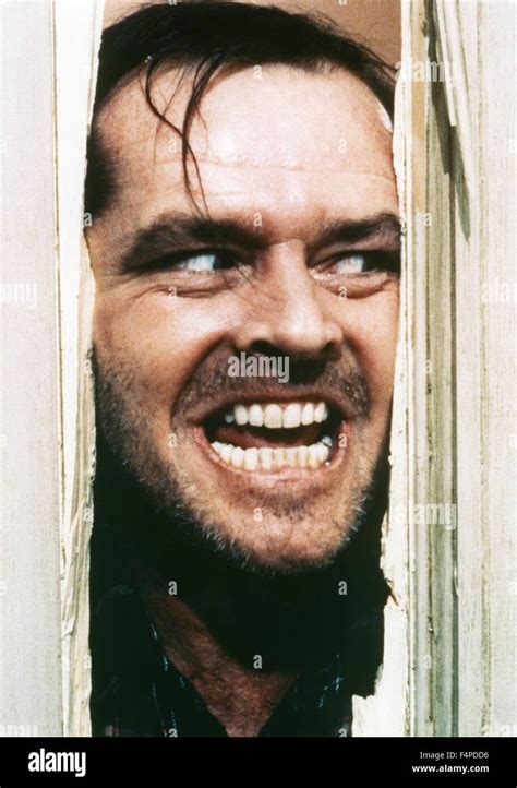 Jack Nicholson / Shining 1980 directed by Stanley Kubrick Stock Photo - Alamy