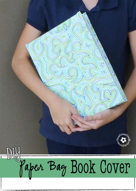 DIY Paper Book Cover - onecreativemommy.com