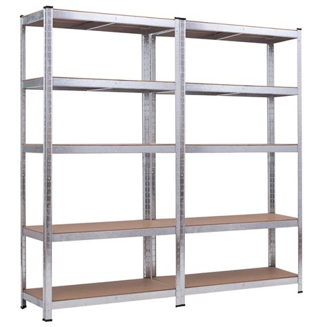 Costway 71'' Heavy Duty Storage Shelf Steel Metal Garage Rack 5 Level ...