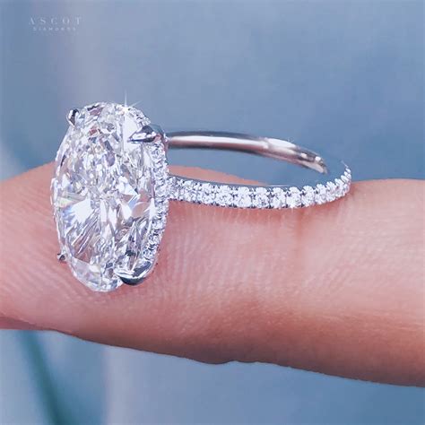 4 ct Oval Diamond Engagement Ring – Ascot Diamonds