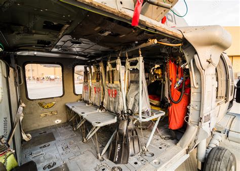 Blackhawk Helicopter - Interior View Stock Photo | Adobe Stock