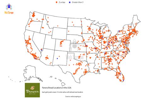 Number of Panera Bread locations in the US | Panera Locations near me