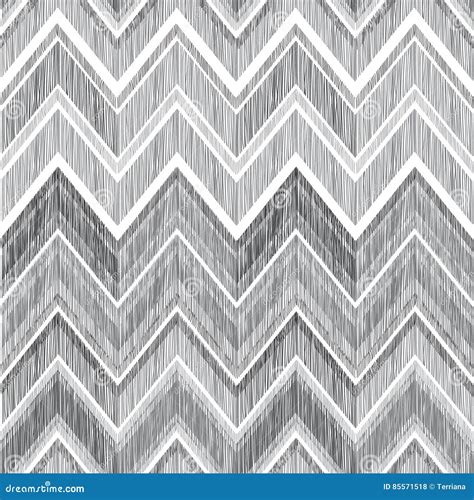 Abstract Geometric Seamless Pattern. Fabric Doodle Zig Zag Lines Stock ...