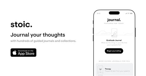 Guided Journals by stoic – the all-in-one mental health app.