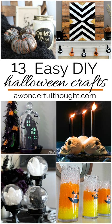 Easy Halloween DIY Crafts - A Wonderful Thought