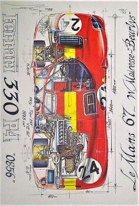 Pin by Kris Hoet on Cutaway cars | Vintage racing poster, Retro cars ...