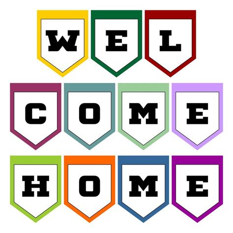 Free Printable Welcome Home Banner Template | Welcome banner, Welcome ...