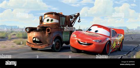 MATER THE TOW TRUCK & LIGHTNING MCQUEEN CARS (2006 Stock Photo, Royalty ...