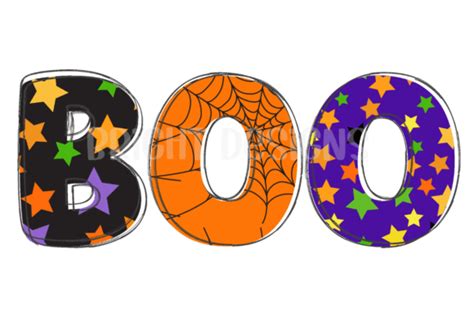 Boo Halloween Word Art Graphic Graphic by Bright Star Crafts · Creative ...