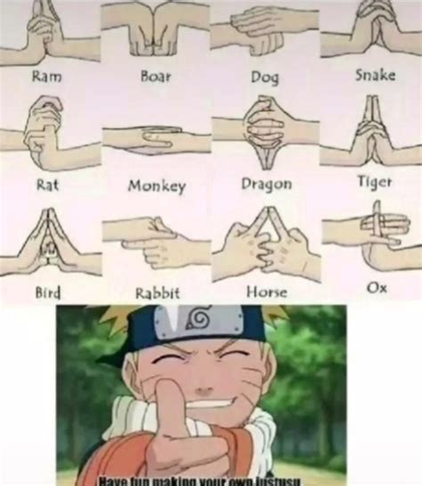 Byakugan Jutsu Hand Signs