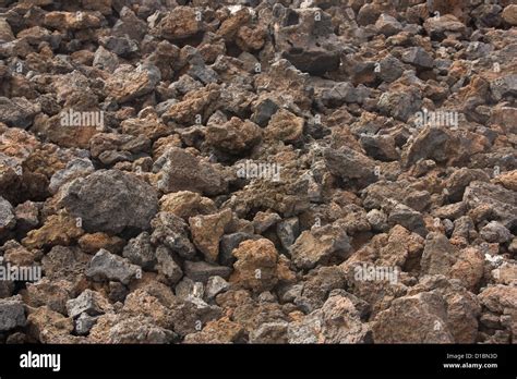 Aa lava flow upper surface Stock Photo - Alamy