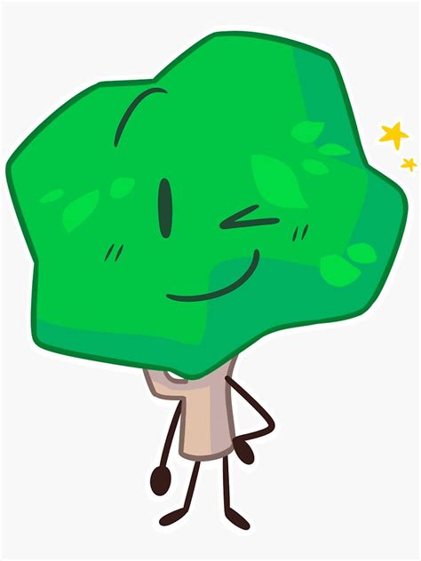 "Tree BFB/TPOT " Sticker for Sale by PuppyRelp | Redbubble