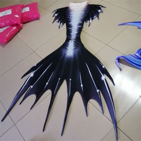 2020 New Black Adult Mermaid Tails for Swimming Beach Swimwear Cool Gift Idea