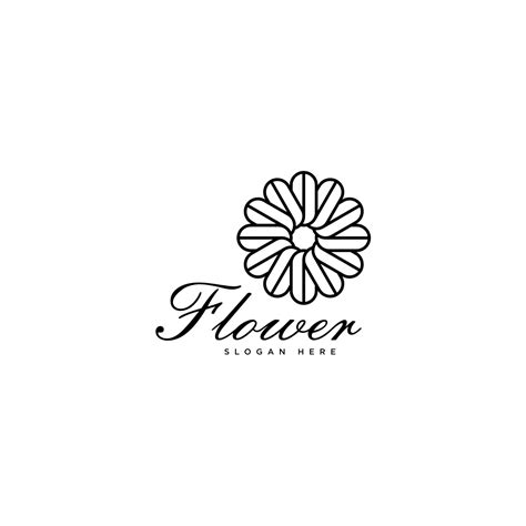 flower logo design vector | MasterBundles