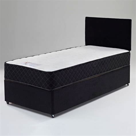 Single Divan Bed with Mattress - Headboard Soft Touch Beds