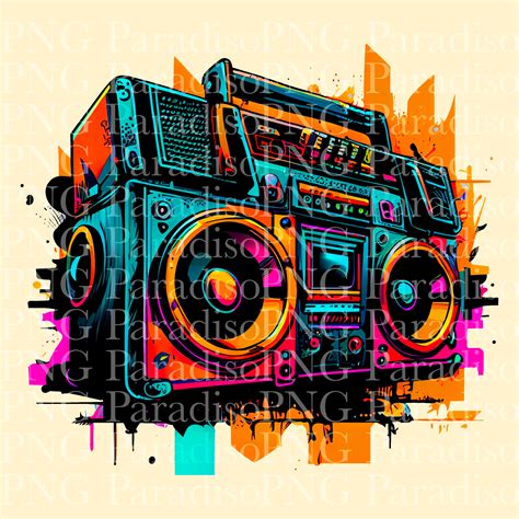 Boombox Graffiti Wallpaper