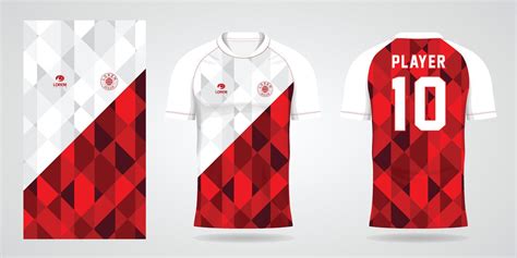 red white football jersey sport design template 8646455 Vector Art at Vecteezy