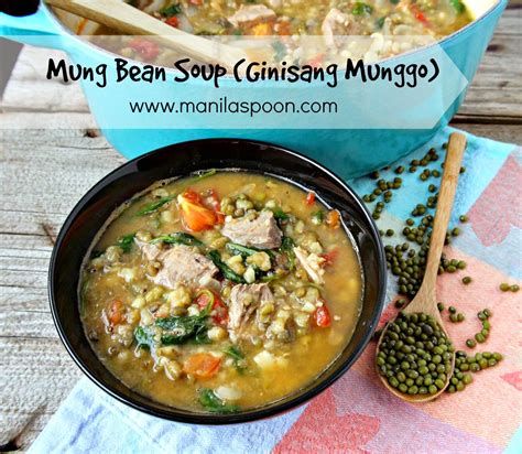 Ginisang Munggo (Mung Bean Soup / Stew) - Manila Spoon