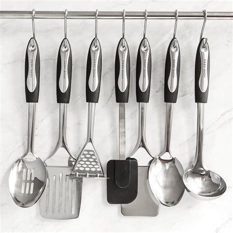 Stainless Steel Kitchen Utensil Set 25 Cooking Utensils Nonstick Kitchen Utensils Cookware Set ...