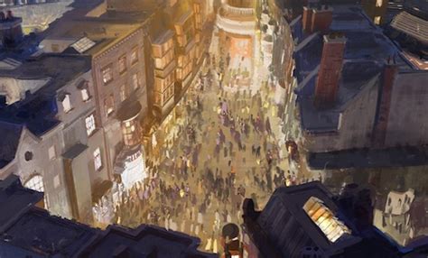 Detailed look at Diagon Alley and London concept art for Universal's ...