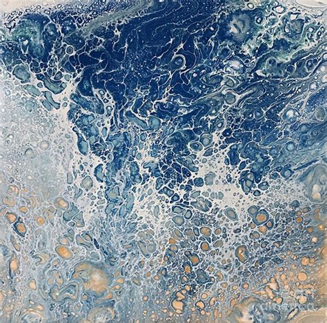 Receding Sea Foam Painting by Meghan McCollum - Fine Art America