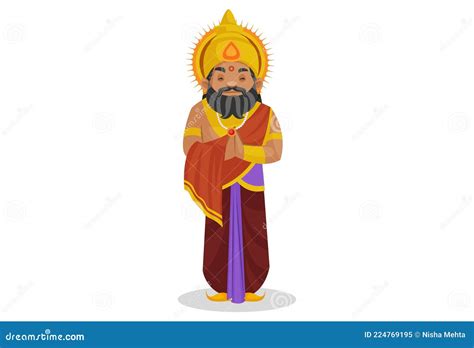 King Dhritarashtra Vector Cartoon Illustration | CartoonDealer.com #224769200