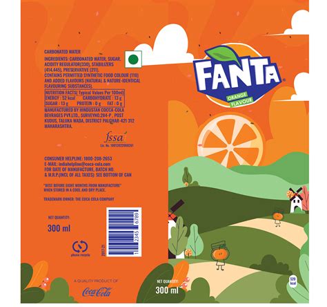 Label for Fanta Drink on Behance