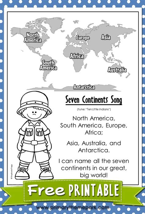 Seven Continents Song | Social studies maps, Homeschool social studies ...