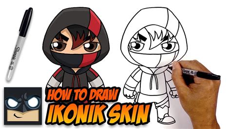 How to Draw Fortnite | Ikonik Skin | Step-by-Step Tutorial - YouTube