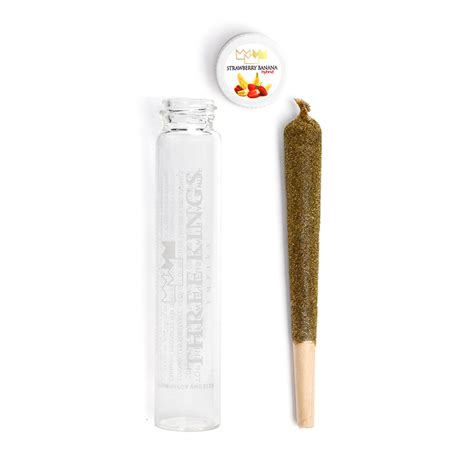 Three Kings Kief Joint Strawberry Banana | Kushfly Weed Delivery LA