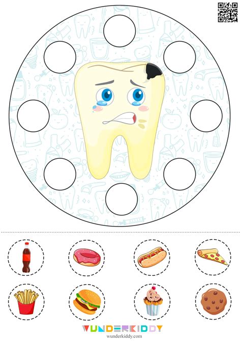 Healthy Teeth Clothespin Sorting Activity for Preschool | Preschool ...