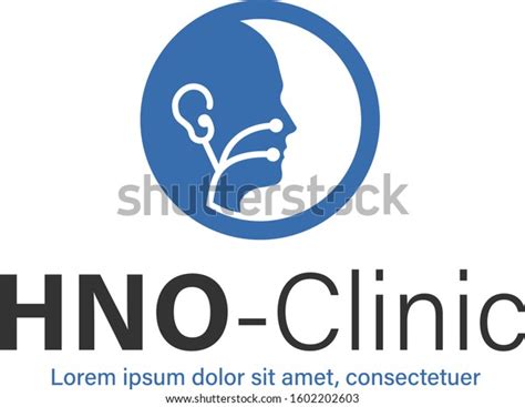 Ear Nose Throat Logo Icon Clinic Stock Vector (Royalty Free) 1602202603