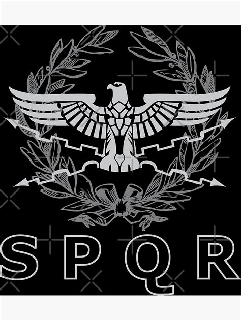 "SPQR The Roman Empire Emblem" Art Print by enigmaart | Redbubble