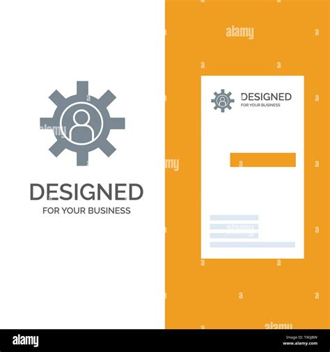 Customer Support, Employee, Service, Support Grey Logo Design and Business Card Template Stock ...