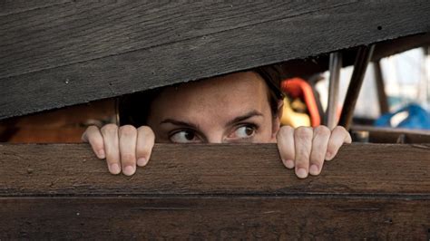 Woman playing hide and seek | Copyright-free photo (by M. Vorel ...