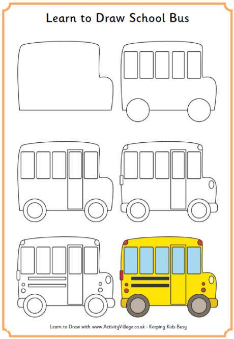 How To Draw A School Bus Easy Step By Step Drawing Tutorial School | Images and Photos finder