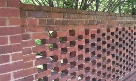 Pierced brick garden wall at the Todd house in Lexington, Ky The fact ...