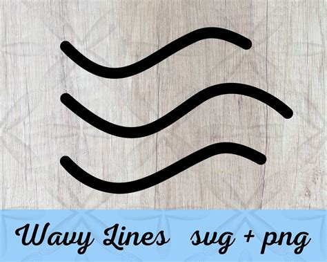 Wavy Lines SVG PNG | Etsy