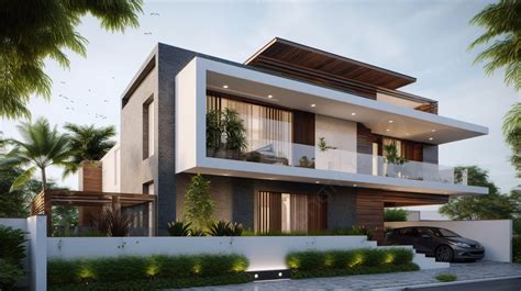 Modern House Exterior Design In India Background, House Front Design Pictures, House, Exterior ...