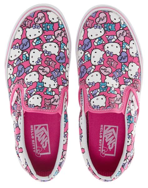 Vans Hello Kitty Slip On Plimsolls in Pink - Lyst